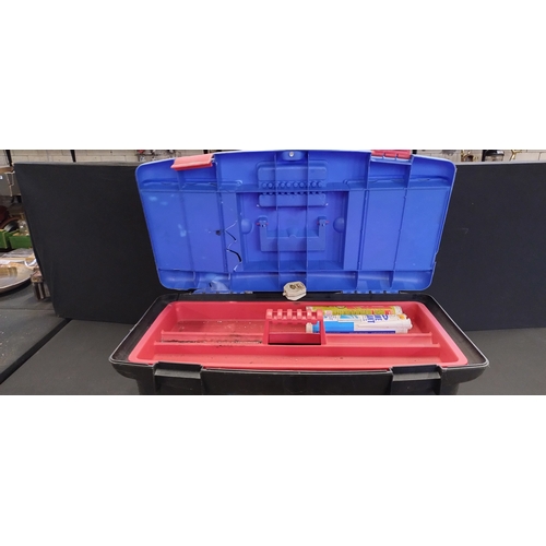 177 - Plastic Toolbox containing various items