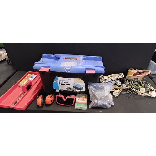 177 - Plastic Toolbox containing various items