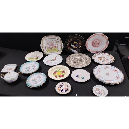 208 - Selection of decorative plates in various designs and makers