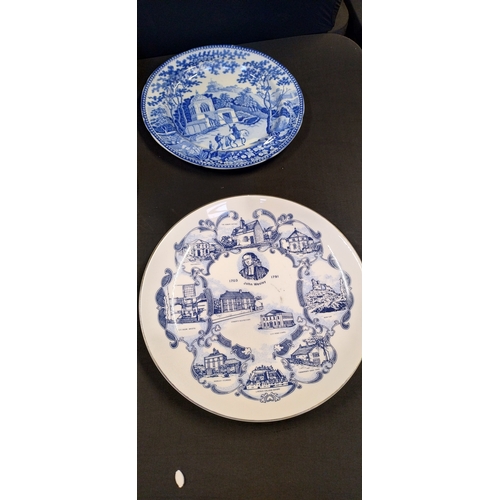 303 - Collection of Blue and white plates and other items