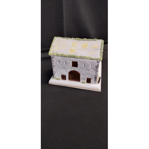 348 - Three Coalport collectable miniature cottages. The lighthouse,The Chantry Chapel of St.Mary's on The... 