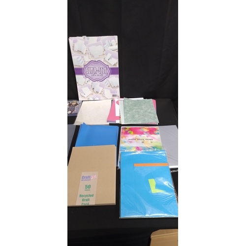 393 - Selection of various cards and decorated papers for crafting