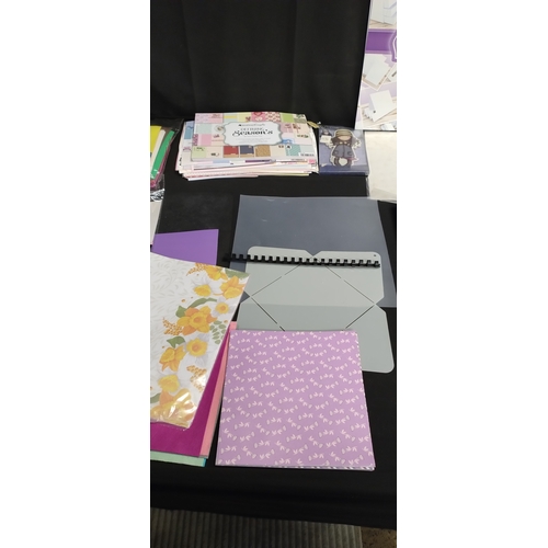 393 - Selection of various cards and decorated papers for crafting