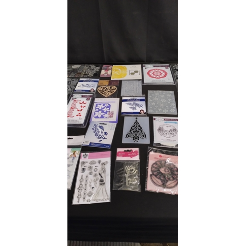 396 - Collection of Various crafting stamps. Clear and metal