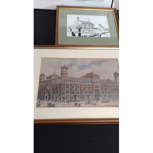 404 - Collection of various Framed prints of Preston and other places