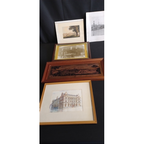 404 - Collection of various Framed prints of Preston and other places