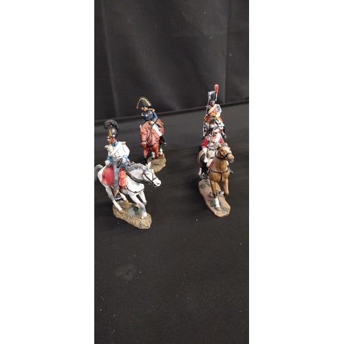 410 - Collection of 12 Delprado model figures. Trompette,5e hussars, Trooper, Napoleon's Imperial Guard, T... 