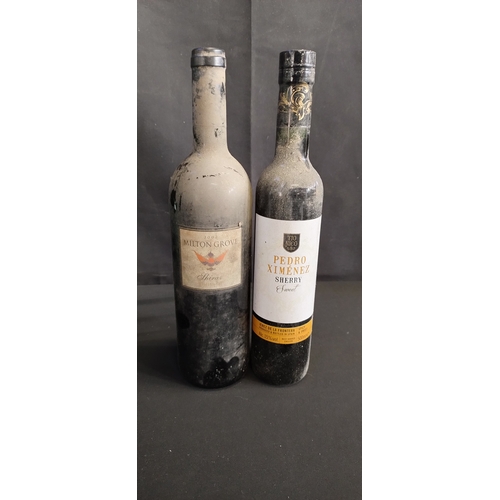 32 - Two bottles of unopened Milton Grove wine and Pedro Ximénez sherry