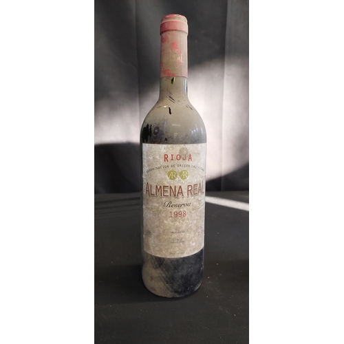 34 - Two Bottle of Vintage alcohol. Rioja Almena Real Red wine and a open bottle of Fletcher's Cream Sher... 