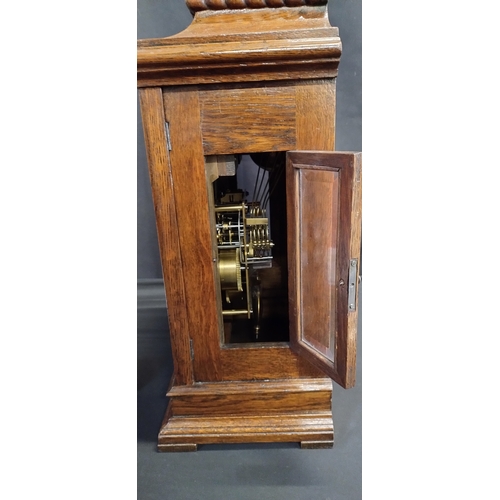 65 - Gustav Becker Boardroom mahogany clock No 201209. Measures approx H 46 x W 30 x D 19 cm