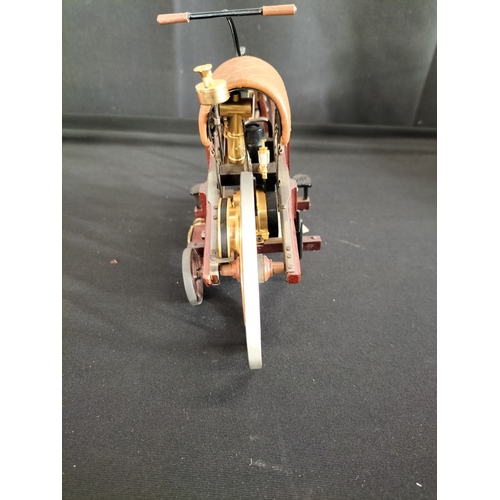 88 - Franklin mint 1:8 scale model of a 1885 Daimler Motorcycle