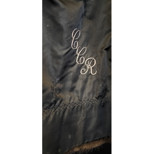 98 - Antique mink coat gifted to Clarissa Catherine Rabagliati in the 1920's. The coat is Monogrammed wit... 