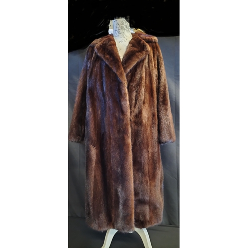 98 - Antique mink coat gifted to Clarissa Catherine Rabagliati in the 1920's. The coat is Monogrammed wit... 