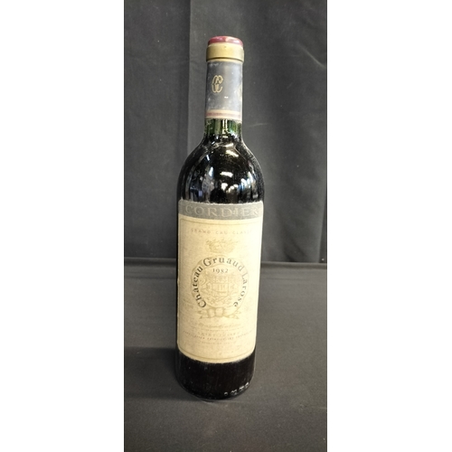 102 - Bottle of unopened red wine. 1982 Chateau Gruaud Larose