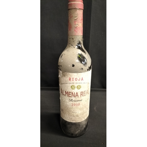 105 - Two bottles of unopened red wine, 1998 Rioja Almena Real and Alagna Lacrima Christi