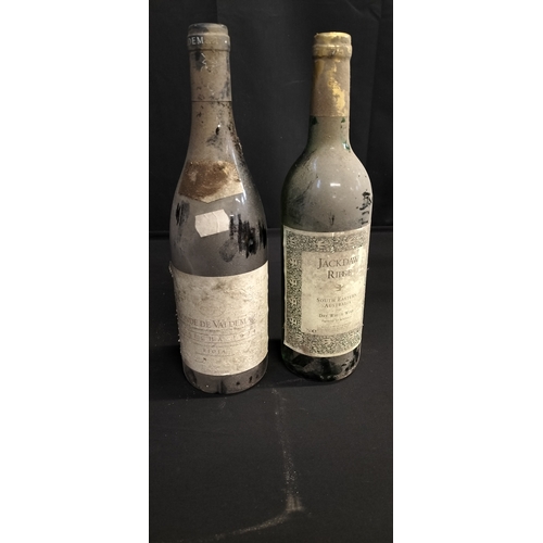 118 - Two bottles of unopened wine. Bottle of  red 1994 Conde De Valdemar Rioja and a bottle of 1995 Jackd... 