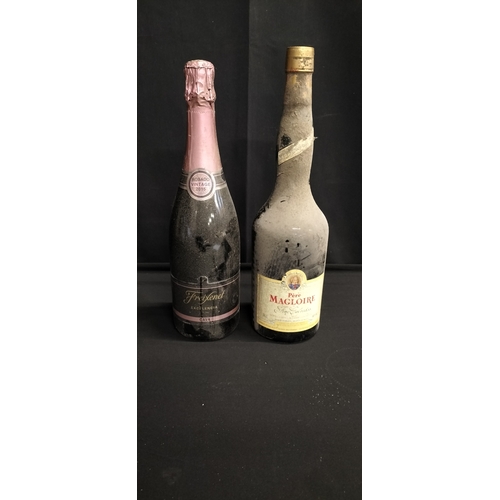 138 - Two bottles of unopened alcohol. A bottle of Père Magloire Fine Calvados and a bottle of 2015 Freili... 