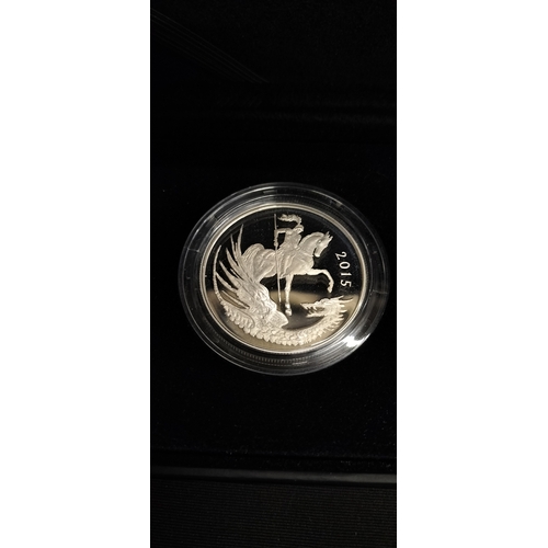 161 - Royal mint.The Second Birthday Of HRH Prince George of Cambridge 2015 UK£5 Silver Proof Coin. Limite... 