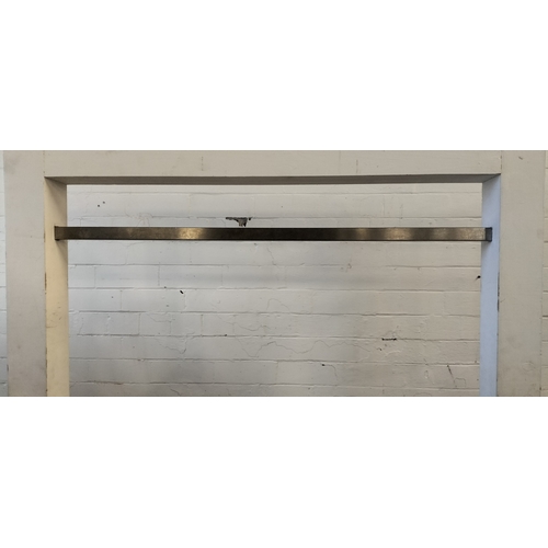 198 - Painted Solid wood Large clothes display rail. With metal hanging bar. Measures approx H 180.5 x W 1... 