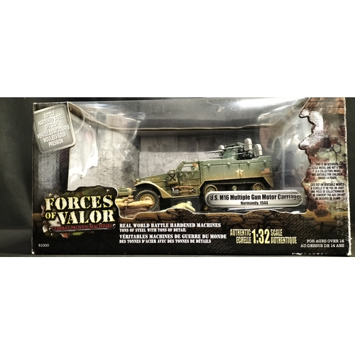 213 - Boxed Forces of Valor 1.32 Scale Model of U.S. M16 Multiple Gun Motor Carrier. Normandy 1944.