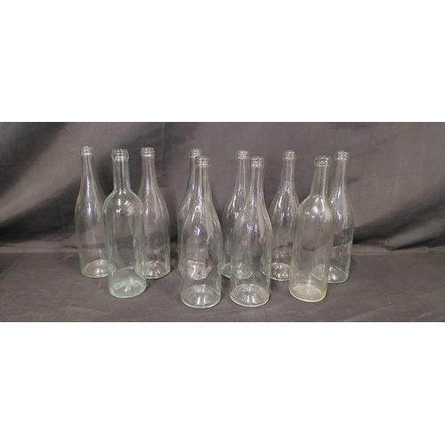 249 - 10 clear bottles ideal for wine making