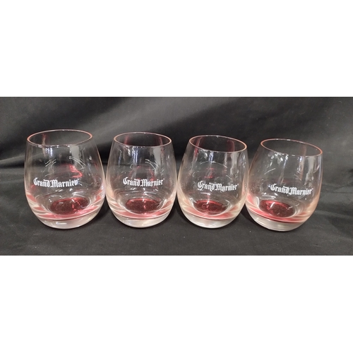 259 - Grand Marnier punch bowl with ladel and 4 glasses