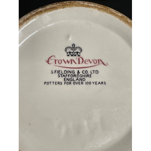 41 - Vintage Crown Devon Kitchenware  Coffee, Tea & Sugar