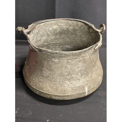 59 - Antique copper bottom pot