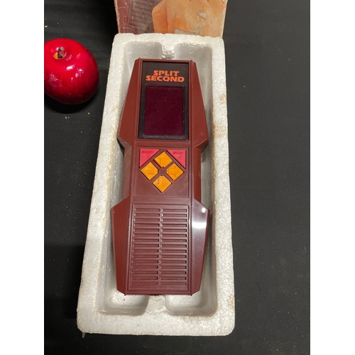 61 - Vintage boxed hand held electronic split second hand held game With Original Box