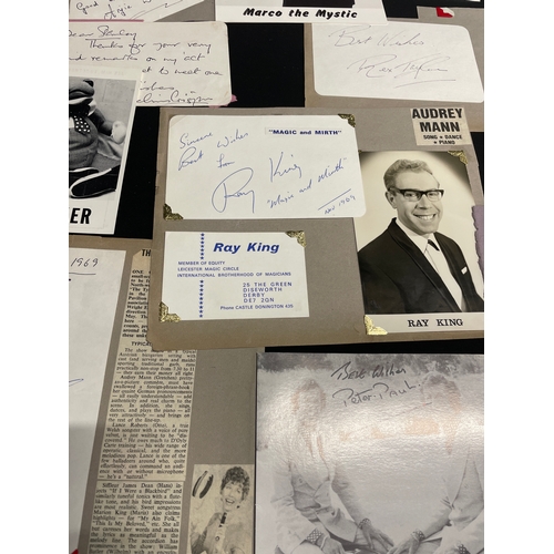 72 - Selection of vintage autographs