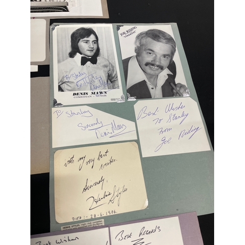 72 - Selection of vintage autographs