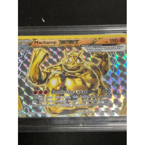 74 - Pokémon Machamp Break Graded 9.5 holographic