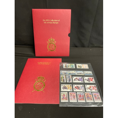 115 - 1993 collection of Isle of Man Stamps booklet and folder