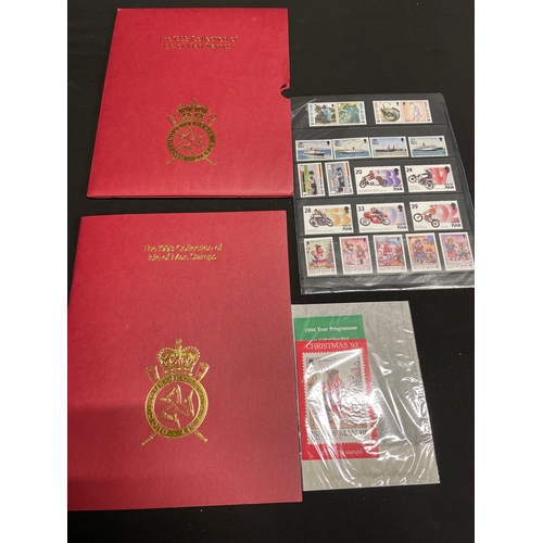 115 - 1993 collection of Isle of Man Stamps booklet and folder