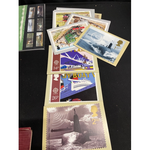 116 - Selection of vintage stamps, postcards and victory stamp album of world stamps