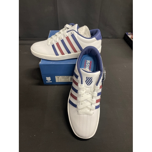 147 - Brand new mens’s K-Swiss Memory Foam court pro trainers size 7