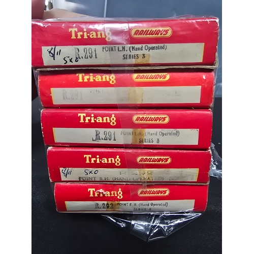 162 - Five boxes of Tri-ang railway accessories