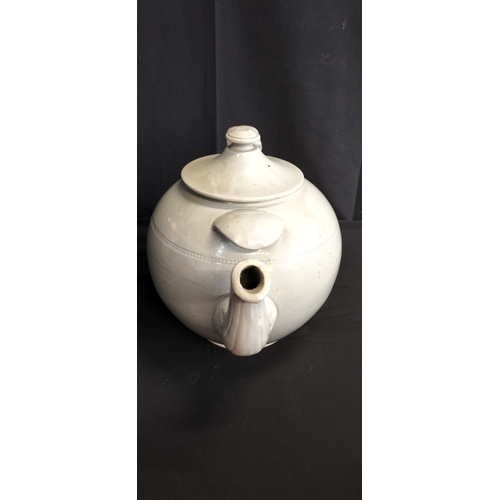 184 - Vintage stoneware funeral tea pot