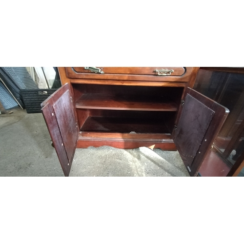 242 - Pine writing bureau. Measures approx H 111 x W 92 x D 42 cm