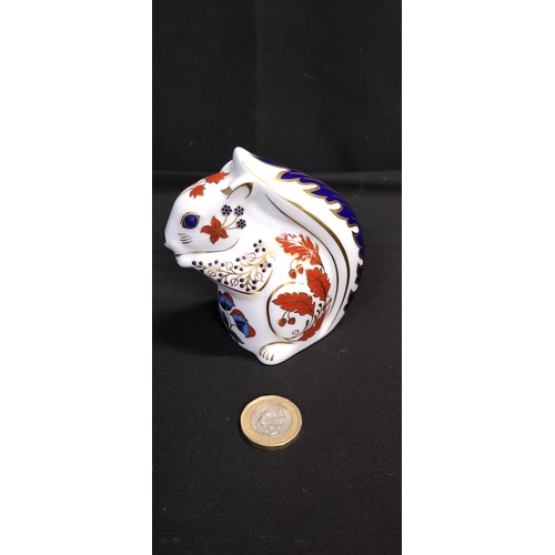 279 - Royal Crown Derby Squirrel with gold button