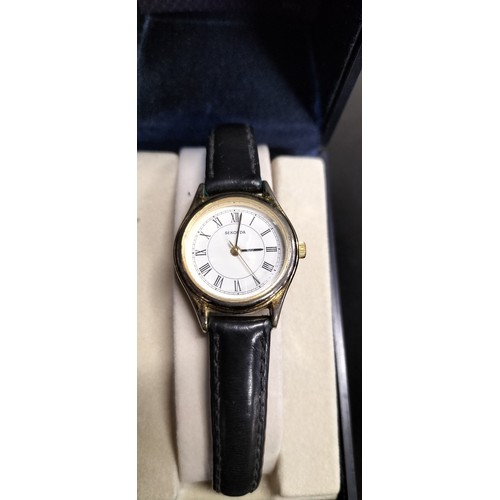 71 - Boxed sekonda ladies analogue watch with leather strap