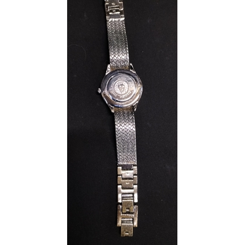 73 - Boxed Anne Klein ladies analogue watch with stainless steel strap and crystal bezel