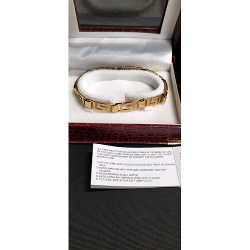 76 - Boxed Carlo Orsini gold plated bracelet