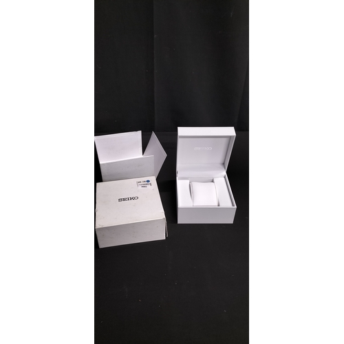 78 - 2 part Empty white Seiko watch box