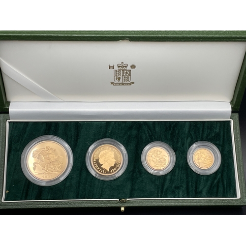 1 - 2006 United Kingdom Gold Proof Four-Coin Sovereign Collection with Certificate of Authenticity. Mint... 