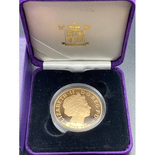 5 - Ltd Edition 2006 22Ct Gold proof Five Pounds Coin With Certificate of Authenticity 39.94g Commemorat... 