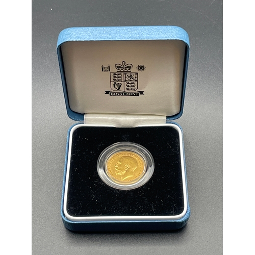 7 - 1918 George 6th 22Ct Gold Full Sovereign In Presentation Case