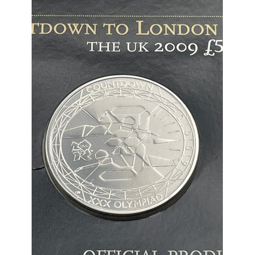 14 - 2 x Brilliant Uncirculated Countdown To London 2012 Official £5 Coins