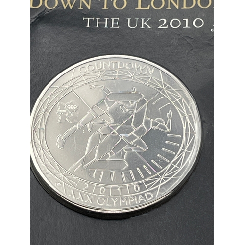 14 - 2 x Brilliant Uncirculated Countdown To London 2012 Official £5 Coins