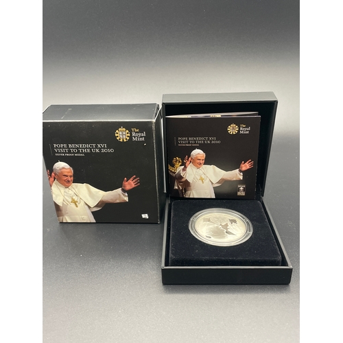 16 - Pope Benedict 16th Visit To The UK 2010 Ltd Edition silver Proof Medal